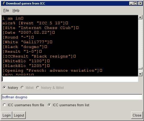 ICC download in progress