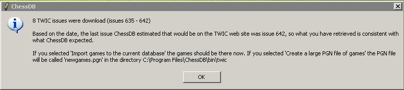 summary after downloading from TWIC